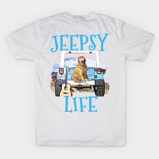 Jeepsy Life Golden Retriever T-Shirt